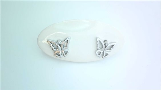 Orecchini Sommer Donna Animaletti in Oro bianco Diamante 0.03 Ct FARFALLE DIA CT 0.03 MP QQ - FARFALLE DIA CT 0.03 MP QQ